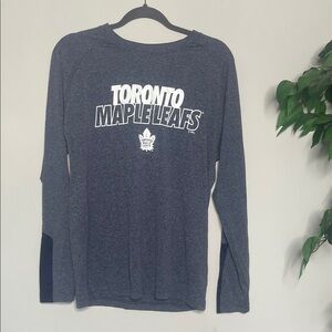 Toronto Maple Leafs NHL Heathered Blue Long Sleeve Shirt